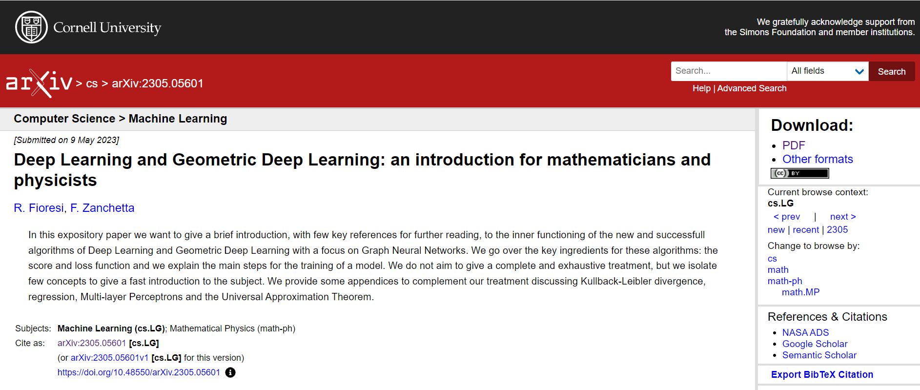 Deep Learning And Geometric Deep Learning An Introduction For